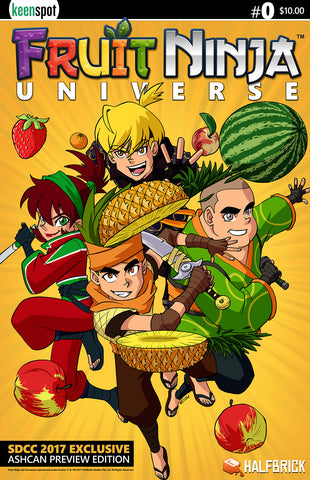 FRUIT NINJA UNIVERSE #0 SDCC 2017 EXCLUSIVE ASHCAN PREVIEW EDITION Comic Book