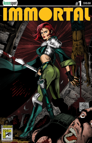 IMMORTAL #1 SDCC 2017 EXCLUSIVE ETHAN VAN SCIVER GOLD LOGO VARIANT Comic Book